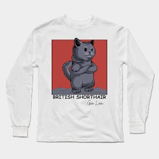 British Shorthair Cat Long Sleeve T-Shirt